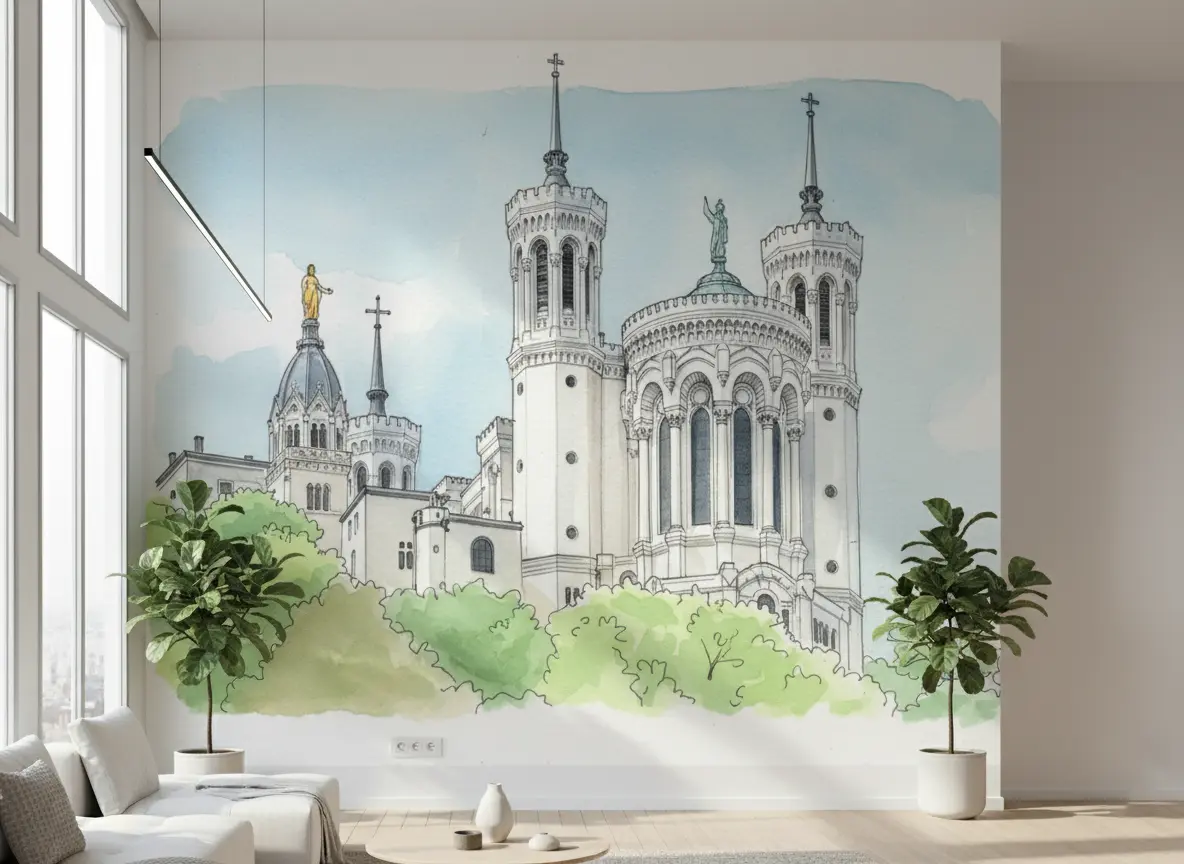 impression décoration murale aquarelle